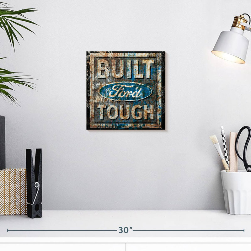 Plaque murale Kickelige Old Ford, H 10 po x l 10 po
