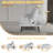 Isaul 68'' Upholstered Biscuit Back Convertible Sofa-158671443
