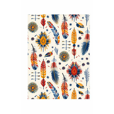 «Fashion and Glam Boho Feather Dreams VII», reproduction d'art non encadrée
