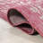 Massimo Bohemian Medallion Textured Weave Fuchsia/Light Gray Indoor/Outdoor Rug-1783184922