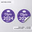 2024 autocollants de graduation, rouge, cadeaux de fête, paquet de 40 en vrac, 2 pouces-98468172