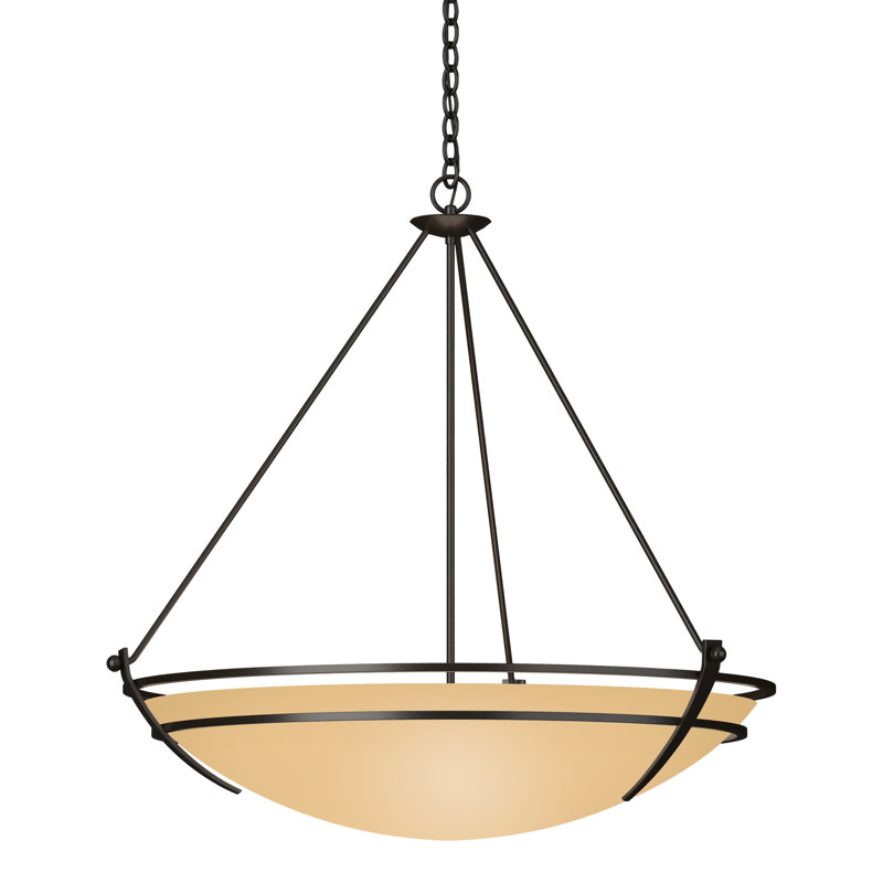 Presidio Tryne 3-Light Bowl Pendant, Sand, Oil Rubbed Bronze