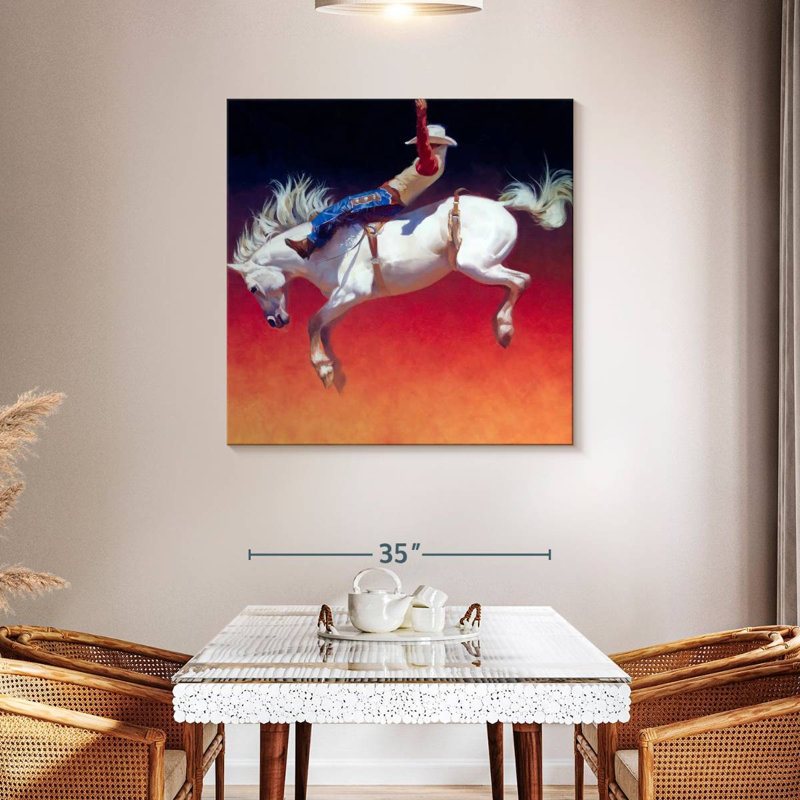 Mehar Rodeo Fireworks, 30" H x 30" W