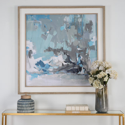 «Uttermost Misty Moonlight Abstract», reproduction de cadre photo
