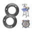 2 PCS feuilles de broyage pour moulin à grain électrique, disques de broyage en fonte sèche, plaques de broyage de remplacement compatibles avec les moulins à épices à maïs de type gm-001, gm-002, gm-003