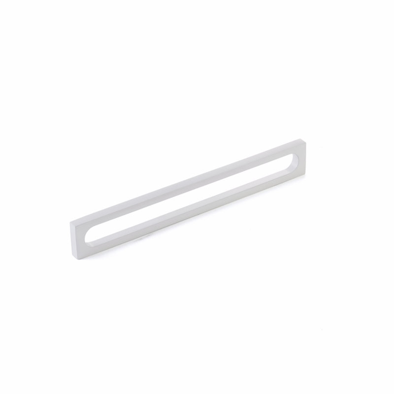 Poignée d'armoire Schaub, Blanc mat, 8"