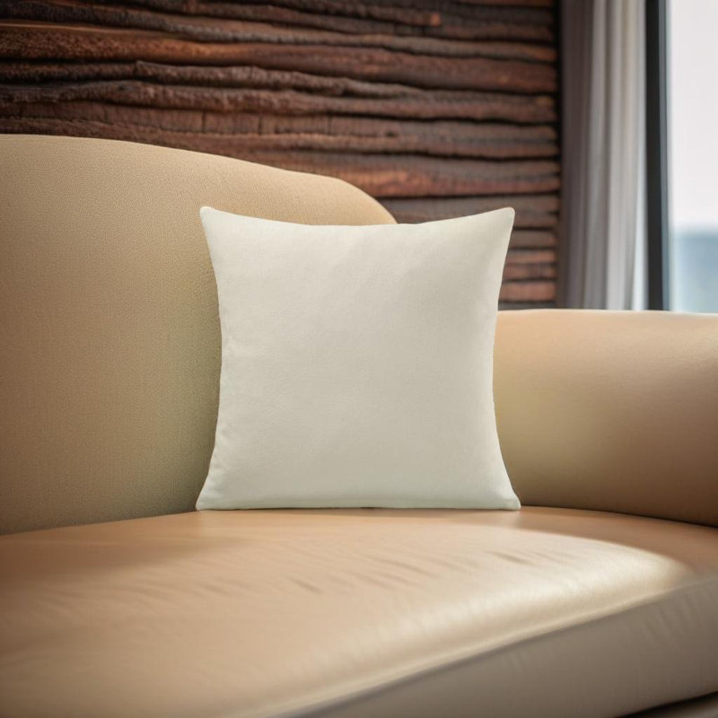Velvet Feel Chenille Scatter Cushion Cover, 45 cm x 45 cm, Cream