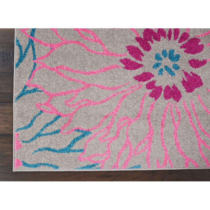 Tapis gris, Rectangle 6 pi 7 po x 9 pi 6 po