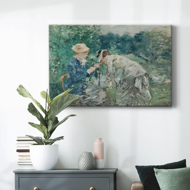 Botanique rétro - LV, H 13 po x l 19 po x P 1,5 po, Toile tendue