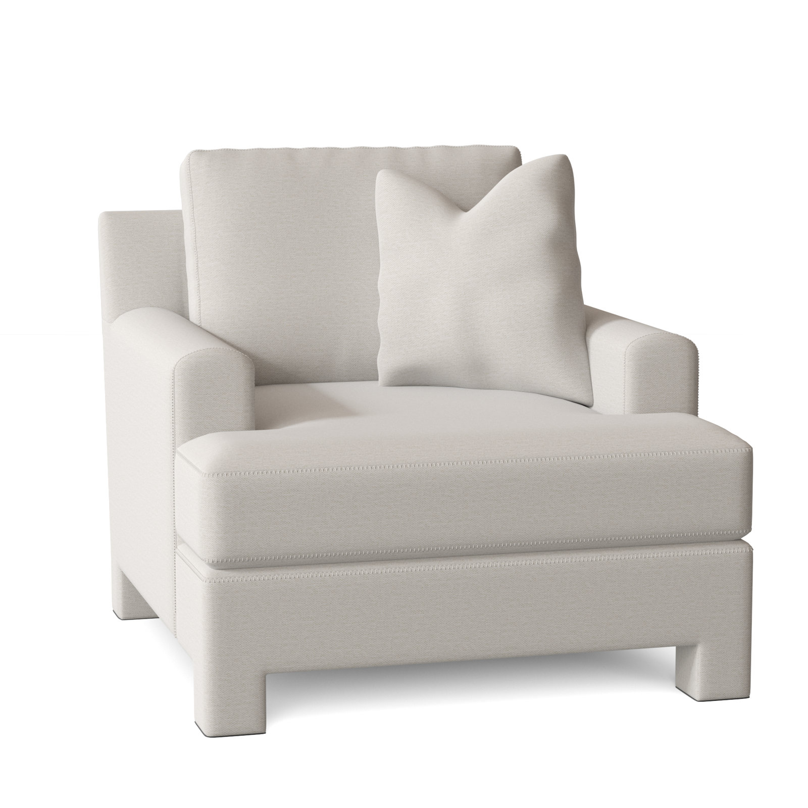 Mily Upholstered Armchair, White 5555-000