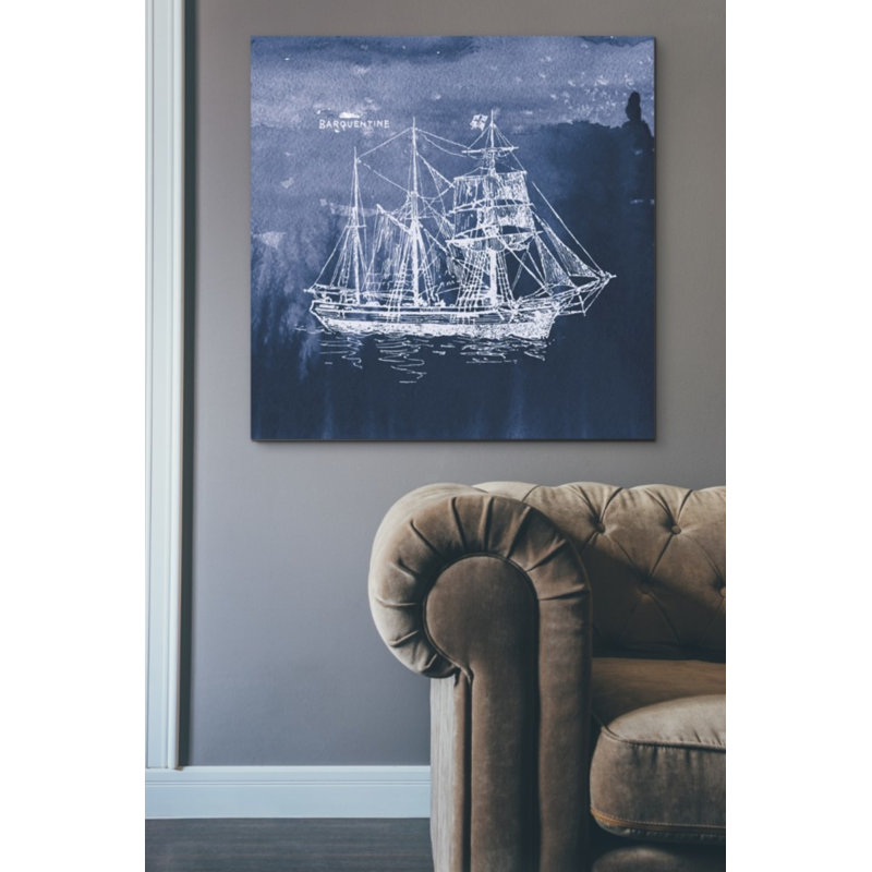 " Sailing Ships III " by Wild Apple Portfolio, Sailing Ship III, 37" H x 37" W x 1.5" D