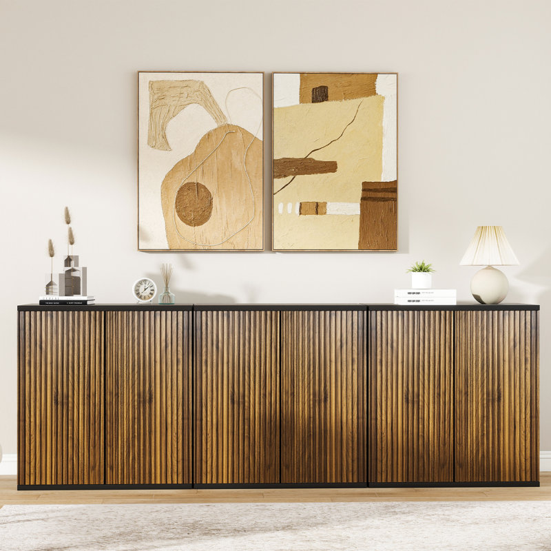 Two-door Cabinet With Walnut Thermoformed Finish, 3