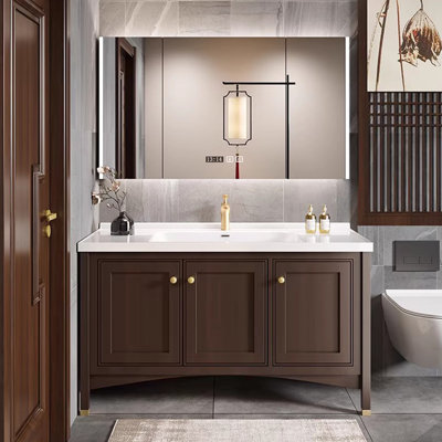 Meuble-lavabo simple de style chinois