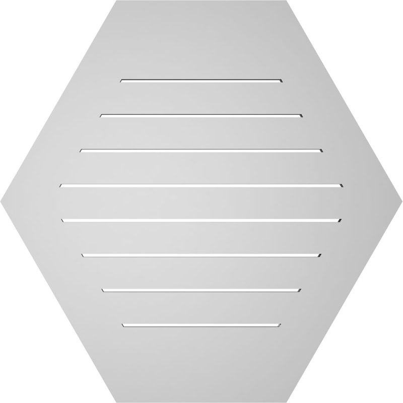 Évent horizontal fonctionnel à pignon en uréthane à surface horizontale Signature, H 32 po x l 32 po x P 1 po