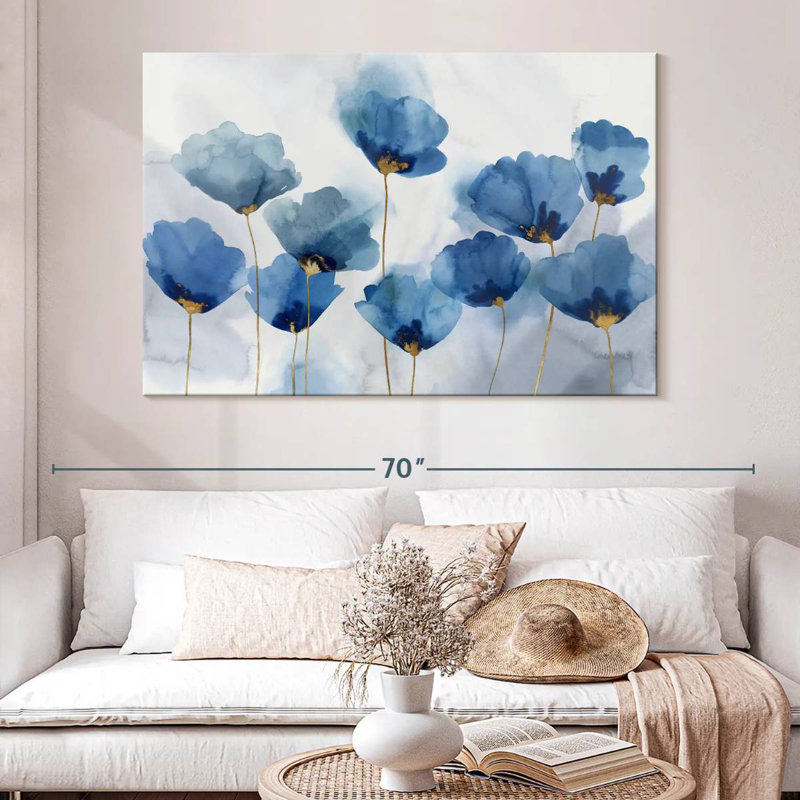Harnek Azure Gathering, 34" H x 51" W