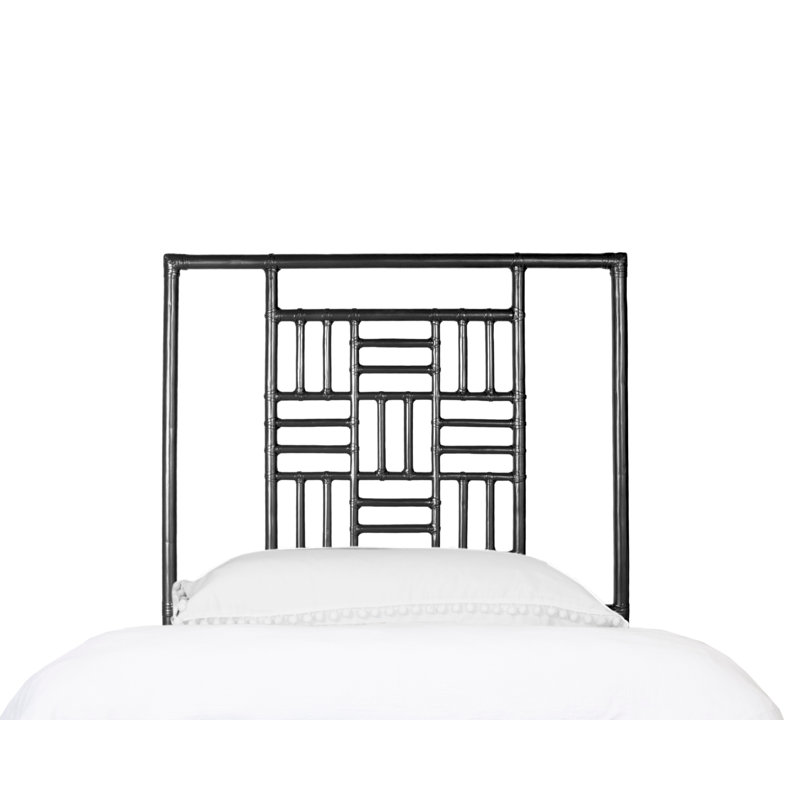 Finn Queen Headboard, Citrus Orange, Twin, Twin Extra Long, Black