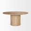 Mango Solid Wood Pedestal Dining Table-235319754