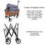 Chariot pliable pliable à 4 roues-113412556