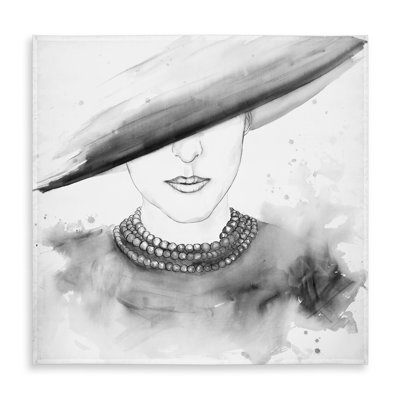 Mysterious Lady with a Hat Tablecloth - Indoor/Outdoor Decor