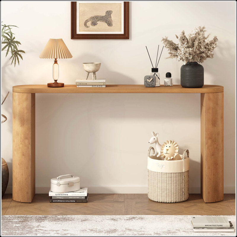 Table de véranda de style simple, conception de pieds semi-cylindriques, élégante et multifonctionnelle pour divers espaces domestiques