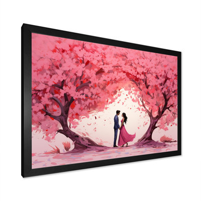 Couple Love Under The Tree II - Paysage romantique, art mural