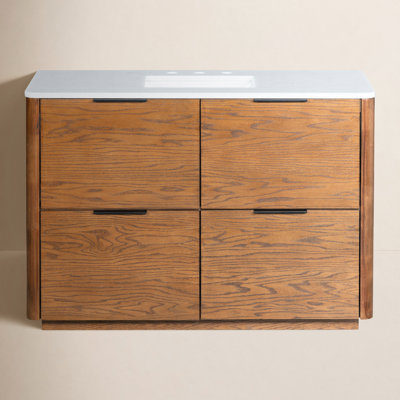 Tahani 48" Genuine Marble Single Bathroom Vanity