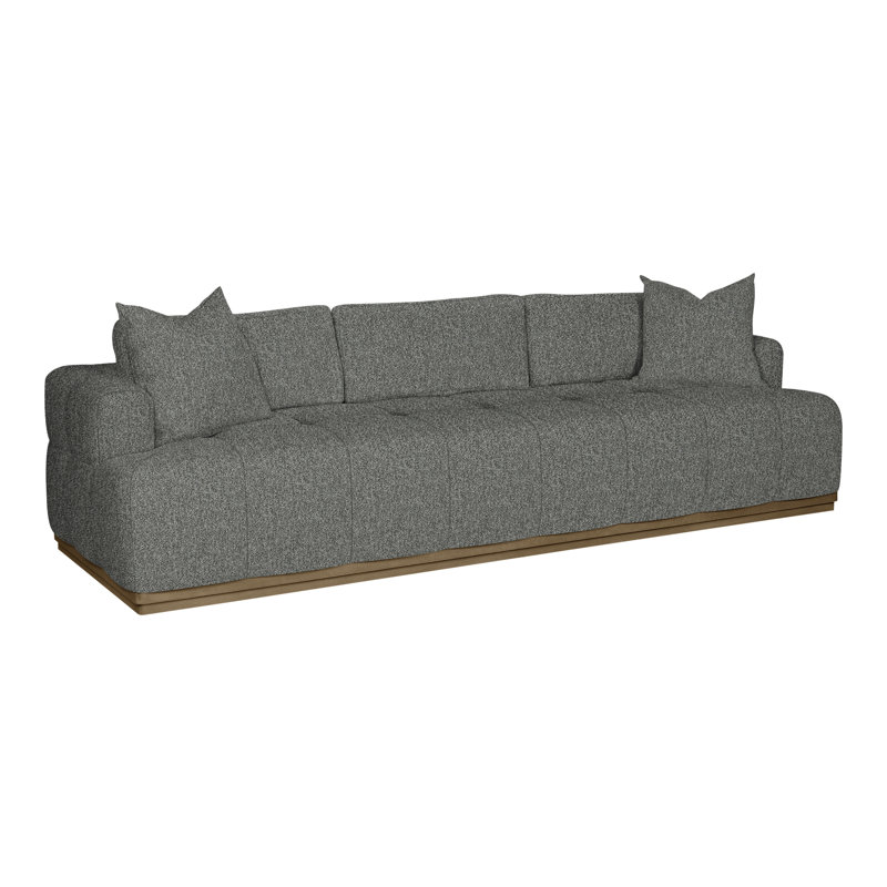 Thom Filicia Home Tufted Sofa, Ian Pewter, Hampton