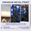 «Blue Bonnets Texas Twilight I - Bluebonnet», ensemble de 2 reproductions d'art mural en métal-130433683