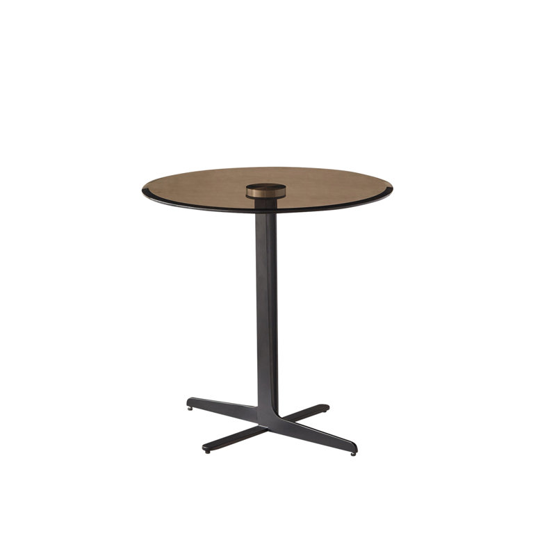 Iorio Glass Round Side Table