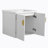 Haleh 23.8 " W Wall Mounted 1 Single Vanity Bathroom Vanity With Ceramic Top