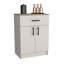 Armoire de rangement pour garde-manger H 33 po avec tablette pour micro-ondes Barbados - 2 portes, 1 tiroir et 2 tablettes Barbados-1614069463