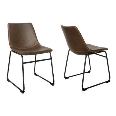 Maxym Nia Vegan Leather Side Chairs