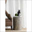 Tabouret de jardin cylindrique avec table d'appoint D14x20