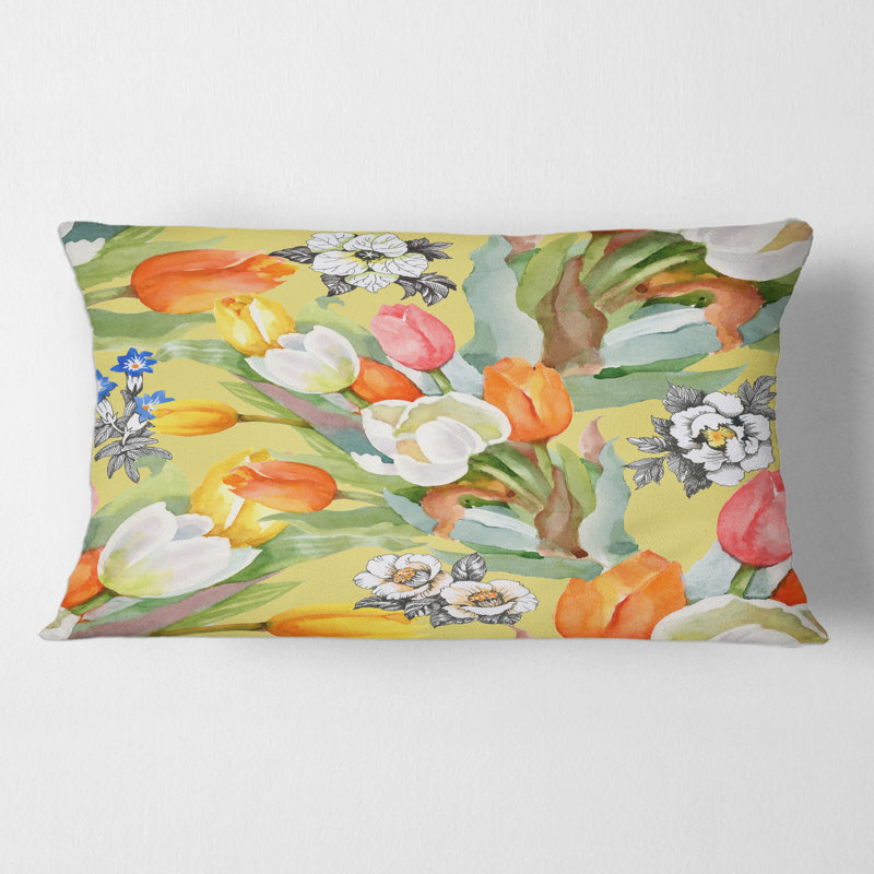 Floral Throw Pillow