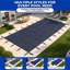 Housse de sécurité pour piscine 23x43FT, filet haute résistance, protection hivernale, système d'ancrage sécurisé, bleu