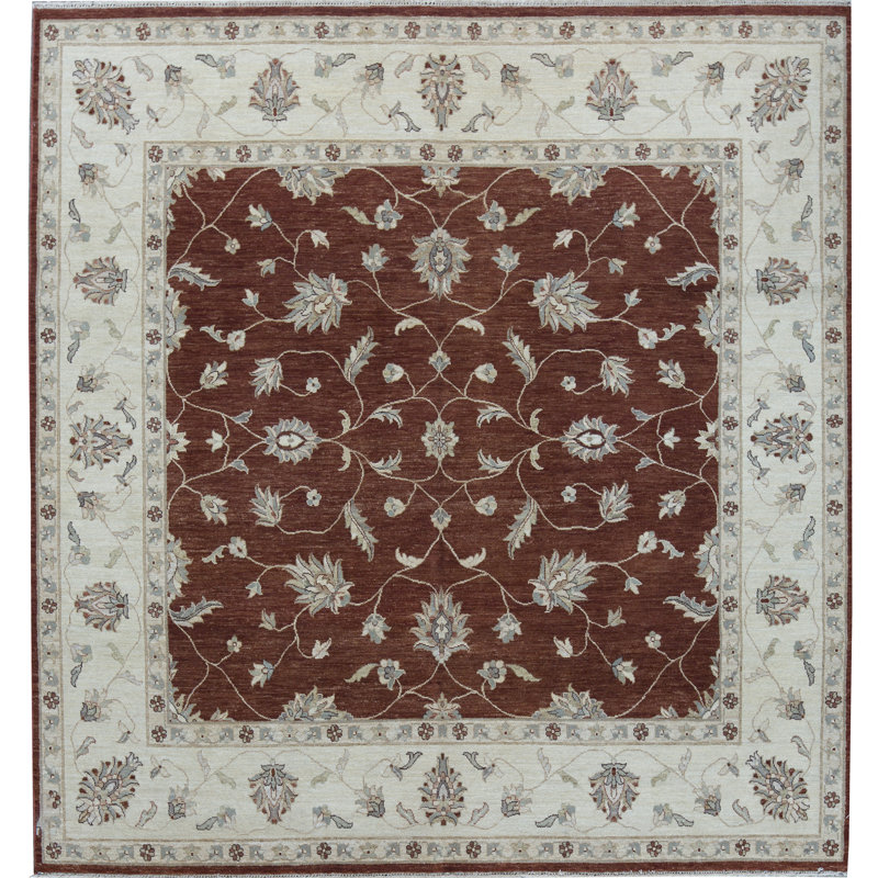 Tapis rouge noué à la main de haute qualité