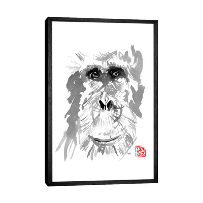 Old Orangutan by Péchane - Print on Canvas