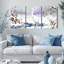 Ensemble de 3 tableaux muraux sur toile de style aquarelle, thème hivernal-459100403