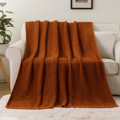 Jeté pour canapé, jeté tricoté pour lit, une sélection variée de couvertures colorées, couverture pour cadeaux de pendaison de crémaillère, 50 po x 60 po et 60 po x 80 po