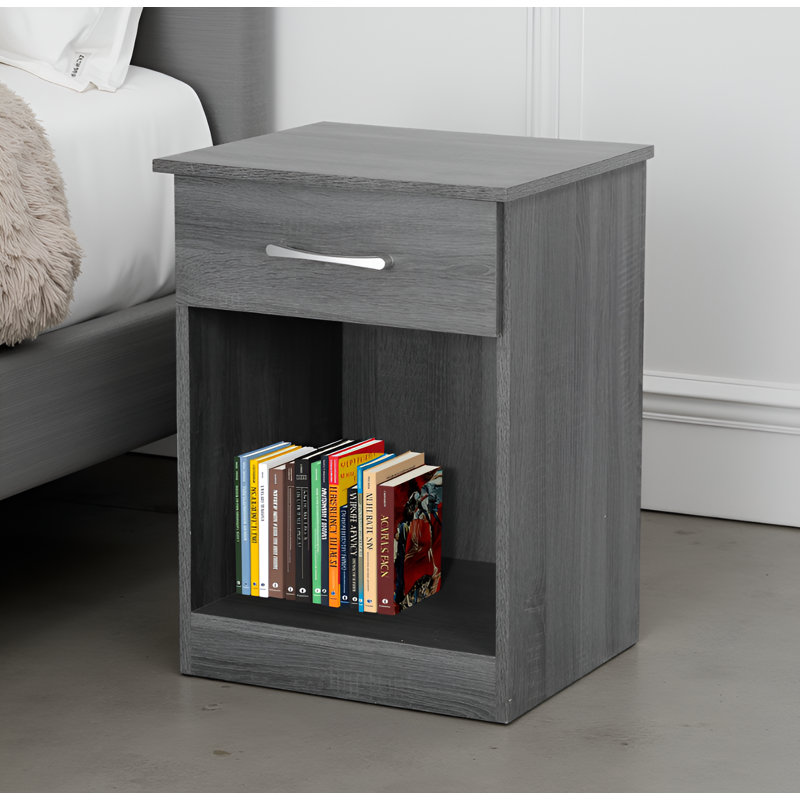Table de chevet Kenitra, Gris