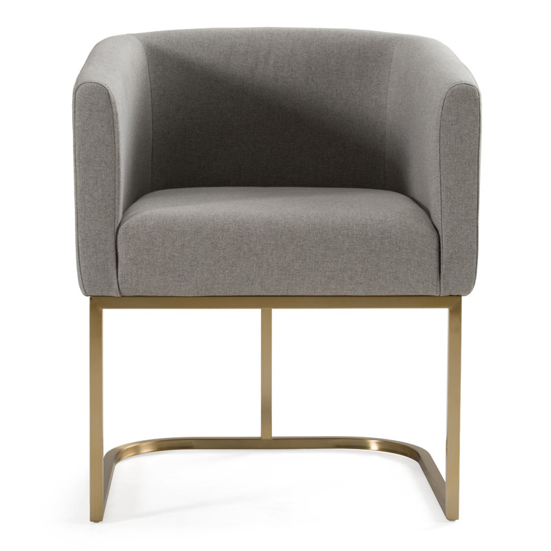 Fauteuil rembourrée Echo, Gris moyen