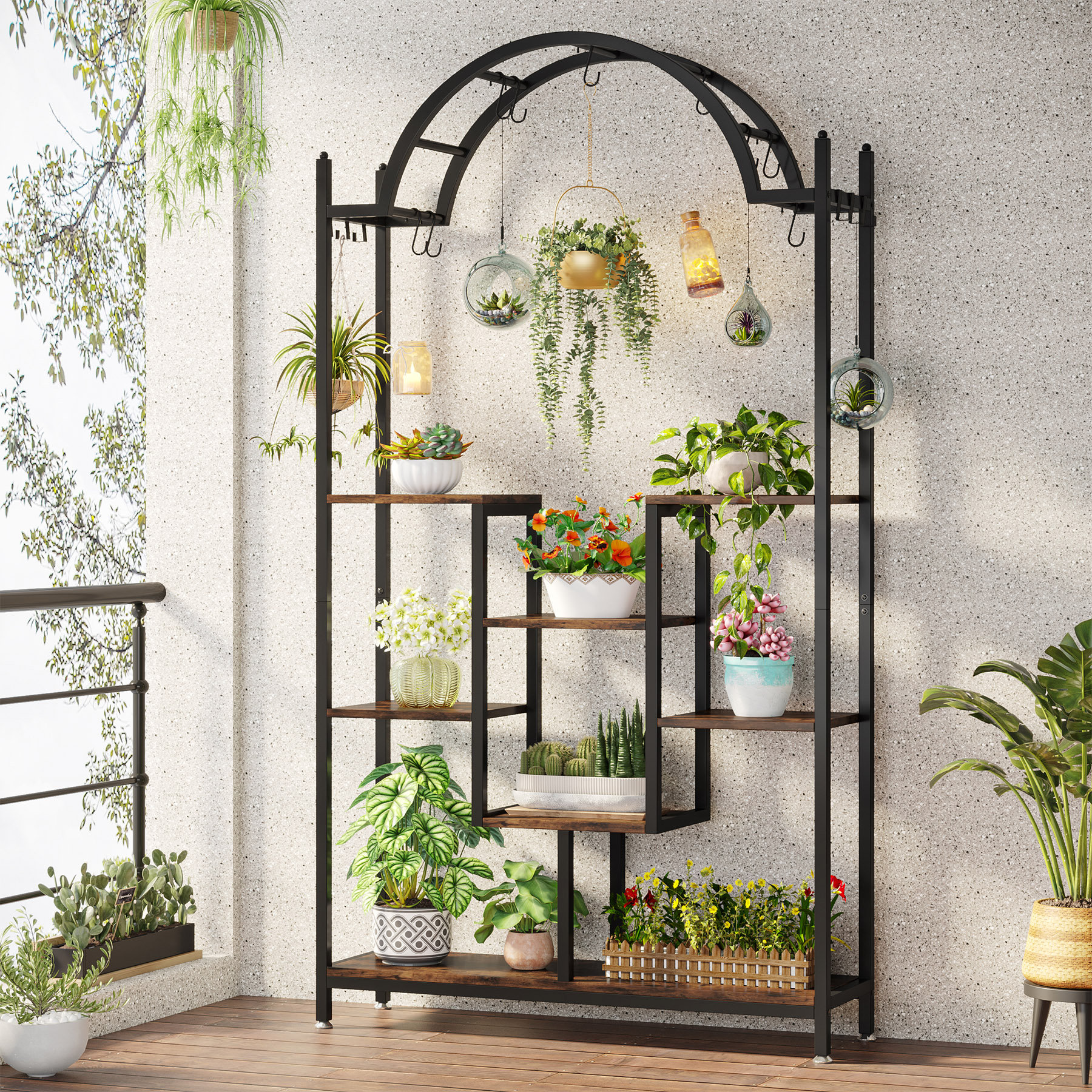 Lark Manor™ Arceli Rectangle Etagere Plant Stand & Reviews 