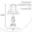 Ensemble de 2 lampes de table Rustic Antler
