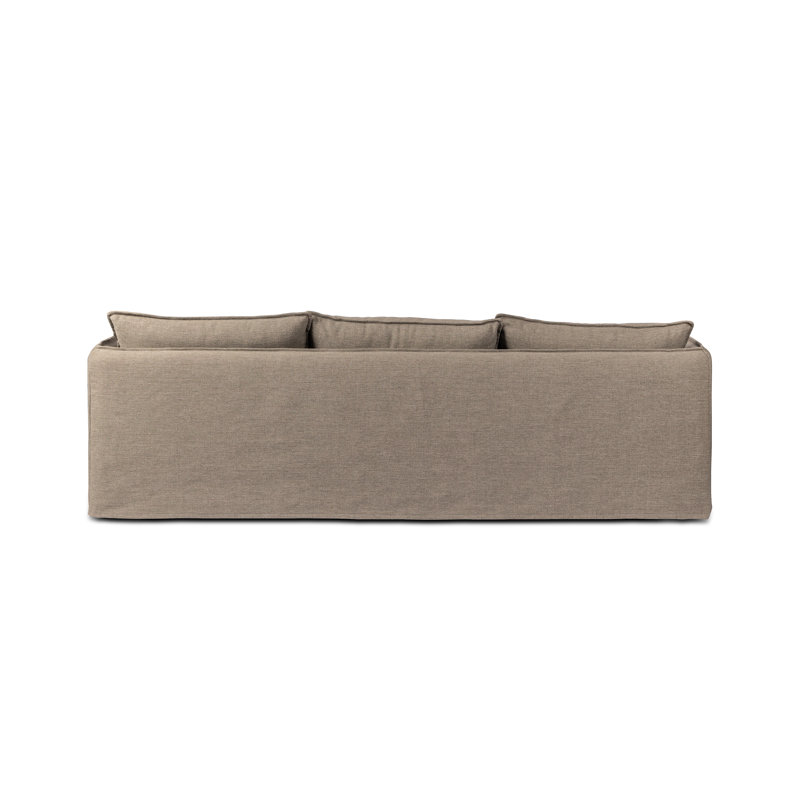 Andre 96" W Patio Sofa, Alessi Fawn