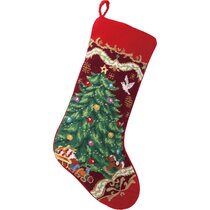 Peking Handicraft Lolly Jolly Christmas Needlepoint Stocking