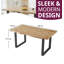 Alexis Metal Base Dining Table