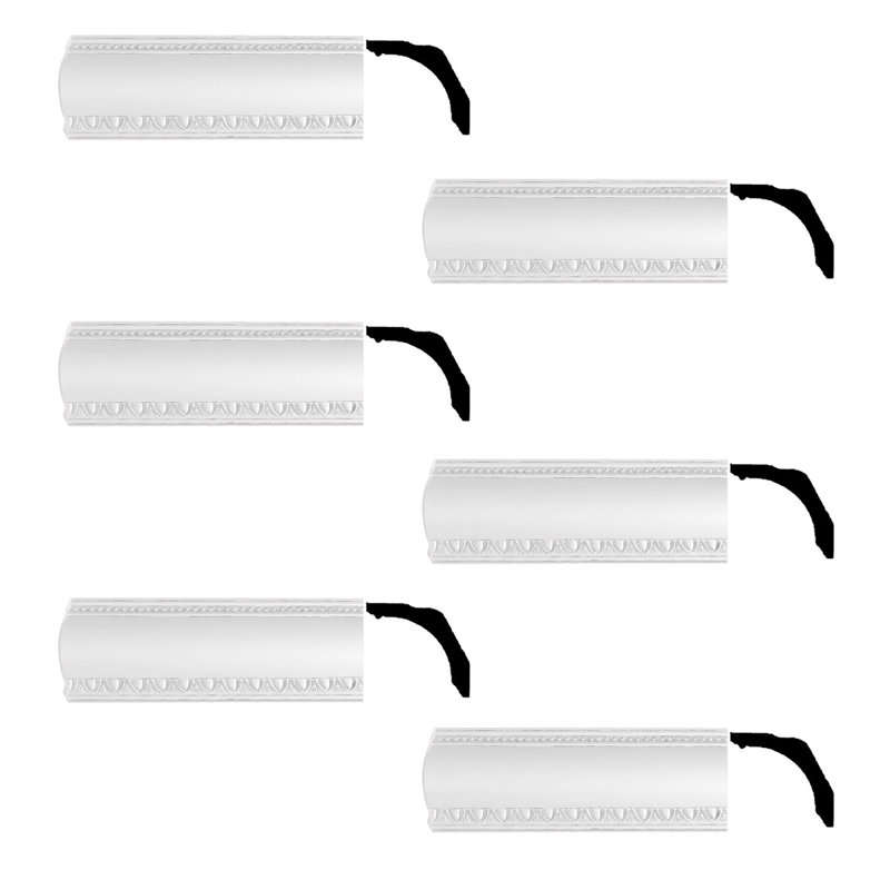 Moulure couronnée H 6 3/4 po x l 1/2 po x P 6 3/4 po