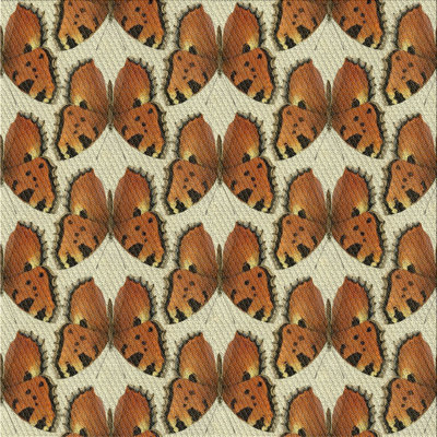 Tapis brun/beige à motifs