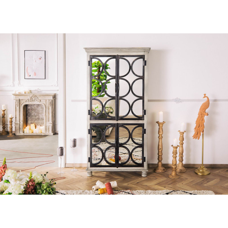 4 Door Solid Wood Wardrobe