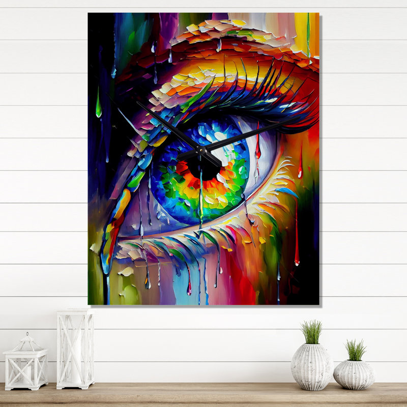 Jalia - Horloge murale moderne surdimensionnée, H 32 po x l 24 po x P 1 po